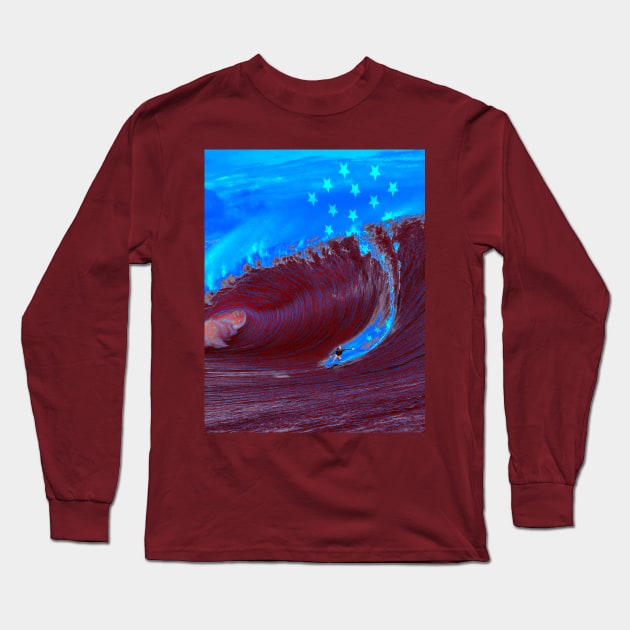 Surf USA Long Sleeve T-Shirt by KZK101